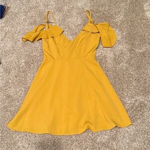 Superdown Yellow Sundress Sleeveless Mini